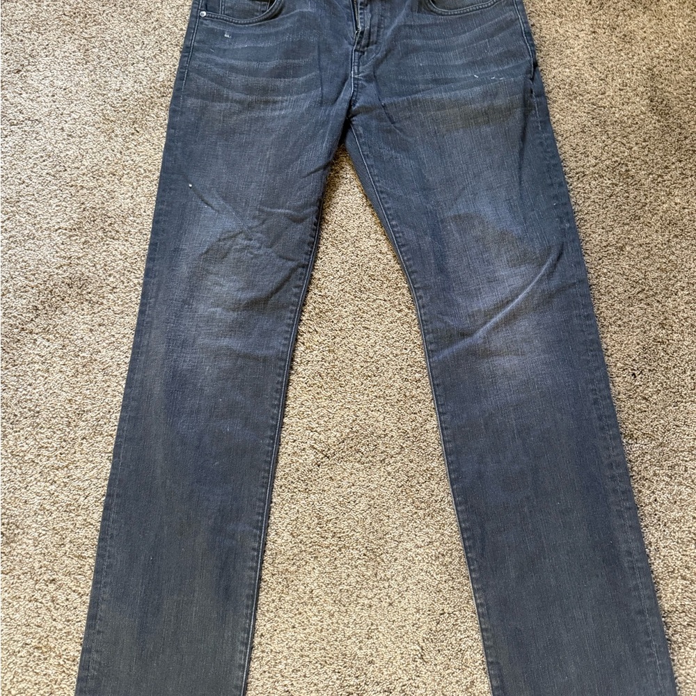 7 For All Mankind Men's Slim Jeans in Charcoal